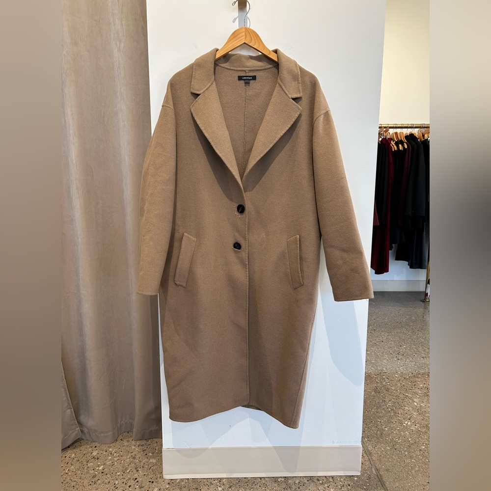 Lamarque Wool Tan Women's Coat